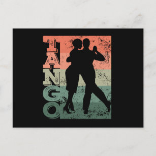 Tango Argentino Retro Vintage Tango Vals Tango Postkarte