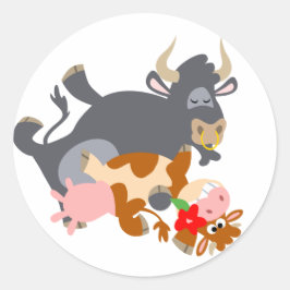 Tango! Aufkleber (Stier und Cartoon)
