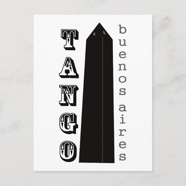 Tango Buenos Aires! Postkarte (Vorderseite)