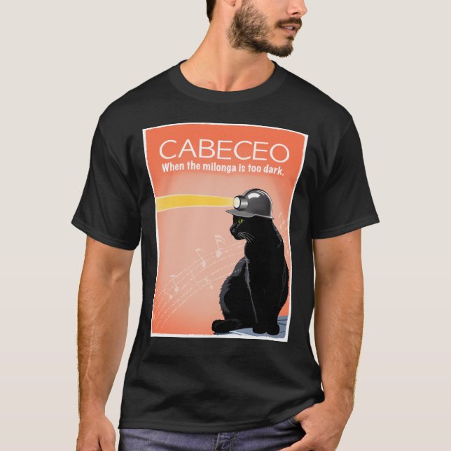 Tango Cabeceo, wenn die Milonga zu dunkel ist T-Shirt (Vorderseite)
