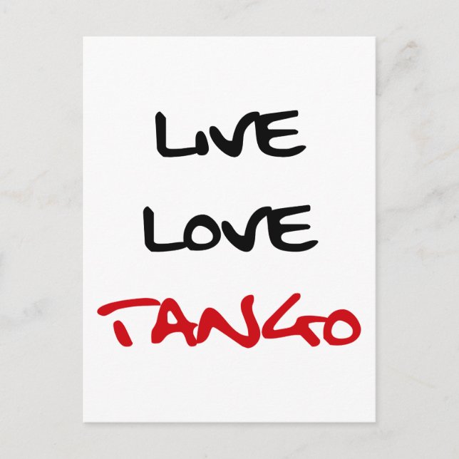 Tango Dance cooles Design! Postkarte (Vorderseite)