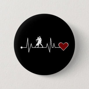 Tango Dance Couple Dancing Heartbeat-Geschenk Button
