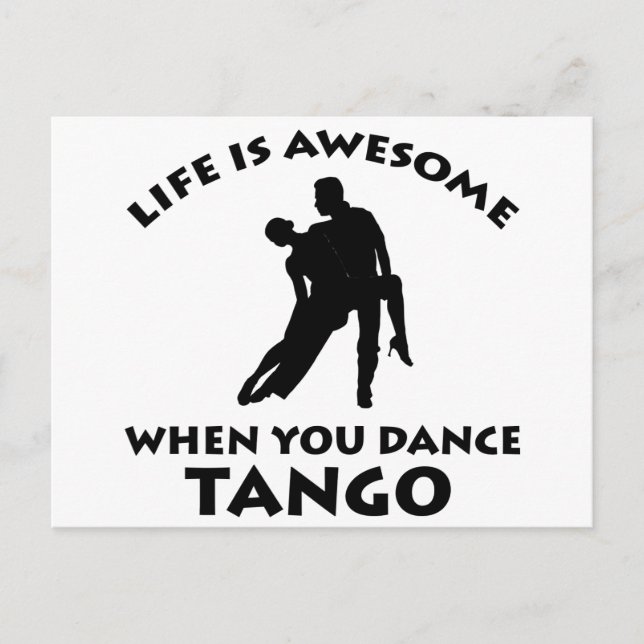 Tango Dance Designs Postkarte (Vorderseite)