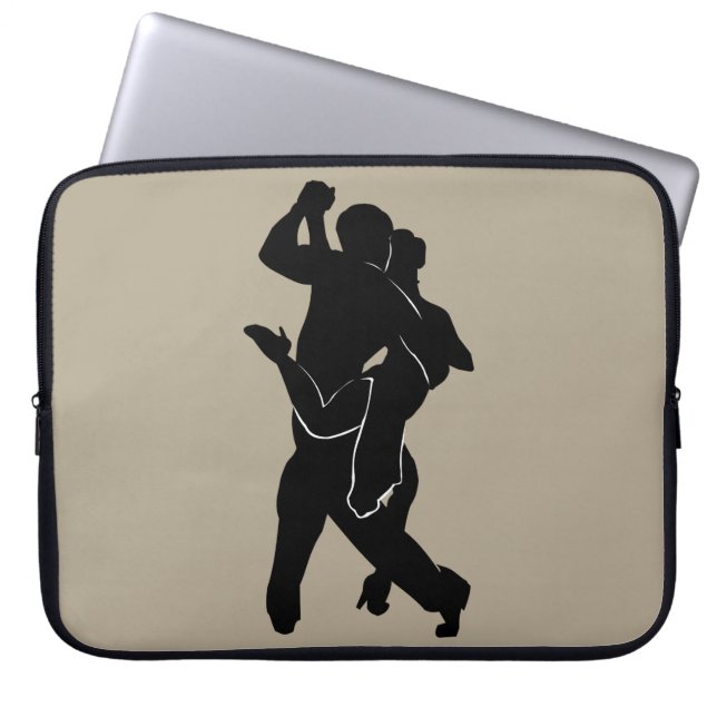 Tango Dancer Couple Laptop Sleeve Custom Colors (Vorderseite)