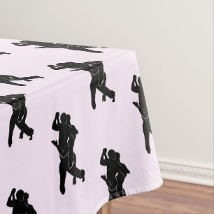 Tango Dancers Couple Tablecloth - Ihre Farben Tischdecke