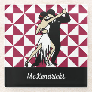 Tango Dancers Glasuntersetzer