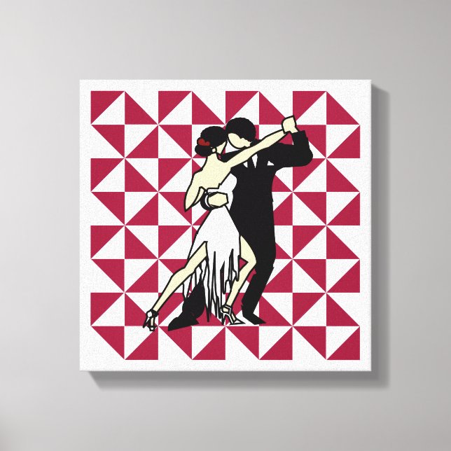 Tango Dancers Leinwanddruck (Vorderseite)