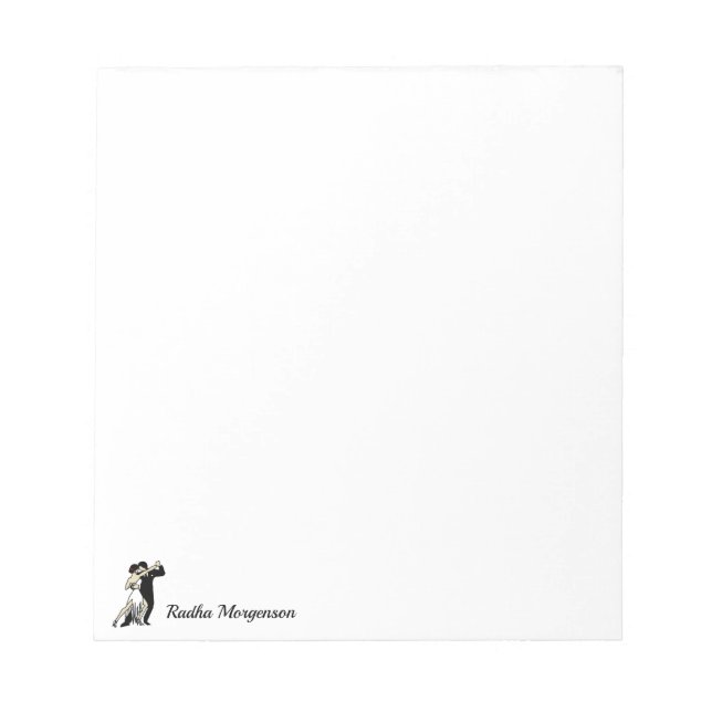Tango Dancers Notizblock (Vorderseite)