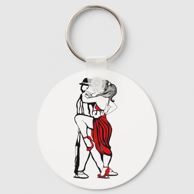 Tango Dancers Schlüsselanhänger (Vorderseite)