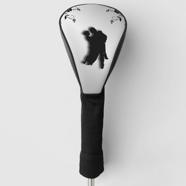 Tango Dancers Silhouette 1 Golf Headcover (Vorderseite)