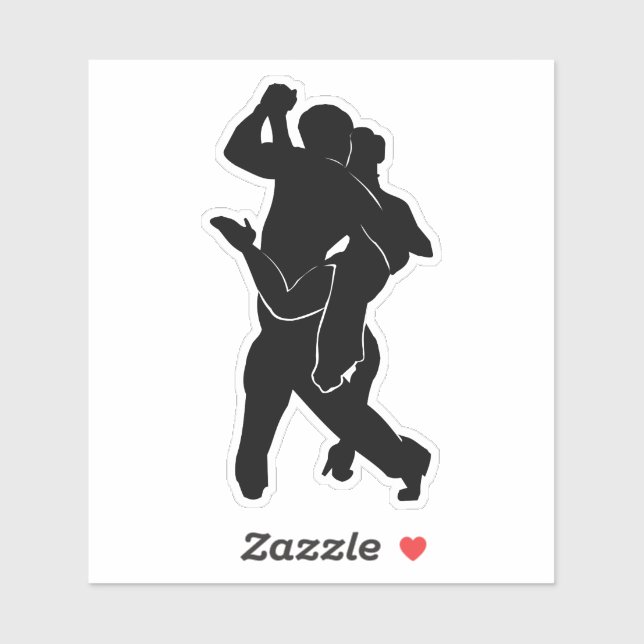 Tango Dancers Sticker (Blatt)