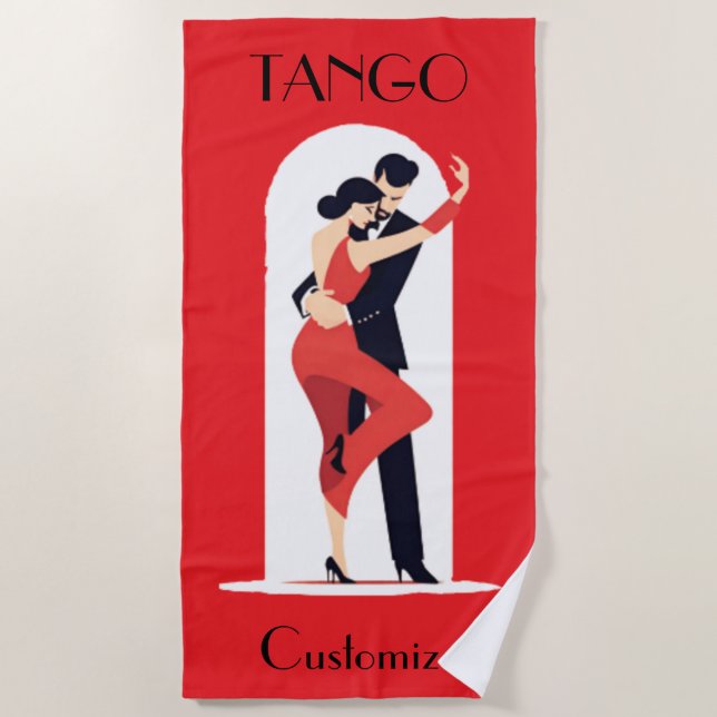 Tango Dancers Thunder_Cove Strandtuch (Vorderseite)