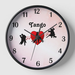 Tango Dances I Heart New Twist Design Numbers Uhr