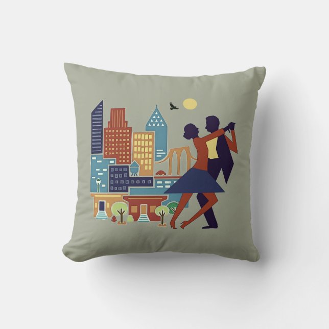 Tango Dancing Throw Kissen (Vorderseite)