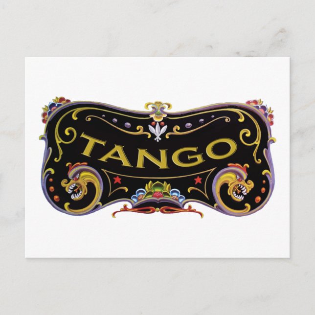 Tango exklusive Geschenke! Postkarte (Vorderseite)