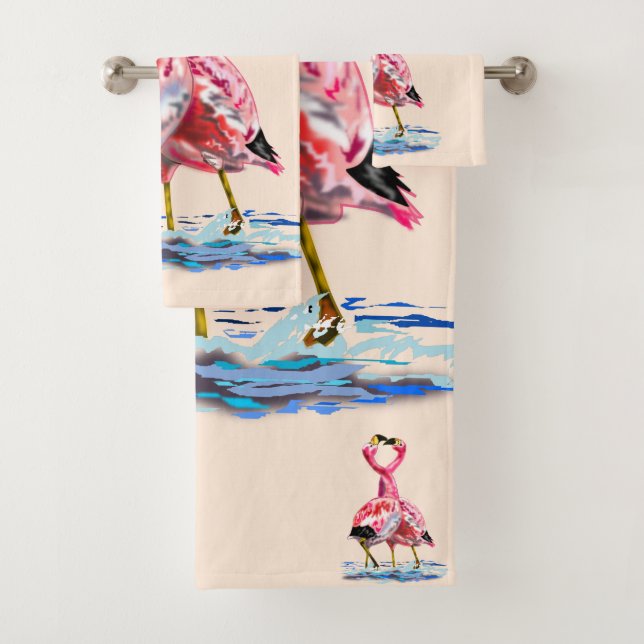Tango Flamingo 3 Badhandtuch Set (Insitu)