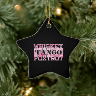 Tango Foxtrot Camouflage Keramik Ornament