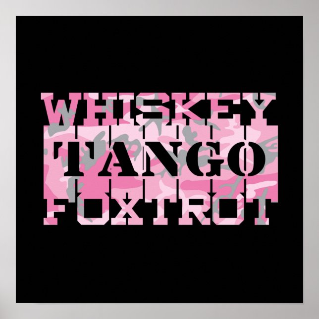Tango Foxtrot Camouflage Poster (Vorne)