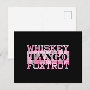 Tango Foxtrot Camouflage Postkarte