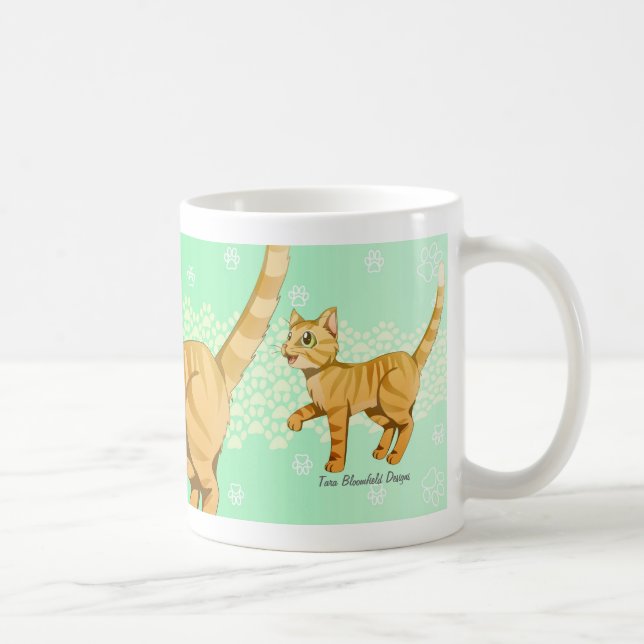 Tango-Häschen Katzen-Tasse Kaffeetasse (Rechts)