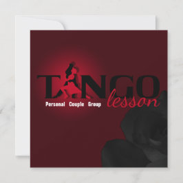 Tango Lesson - Karte, einladen Einladung