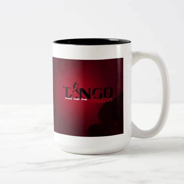 Tango Lesson - Tasse, Cup Zweifarbige Tasse (Rechts)