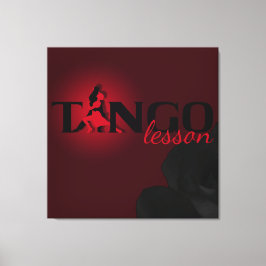Tango Lesson - Wrapped Canvas Leinwanddruck