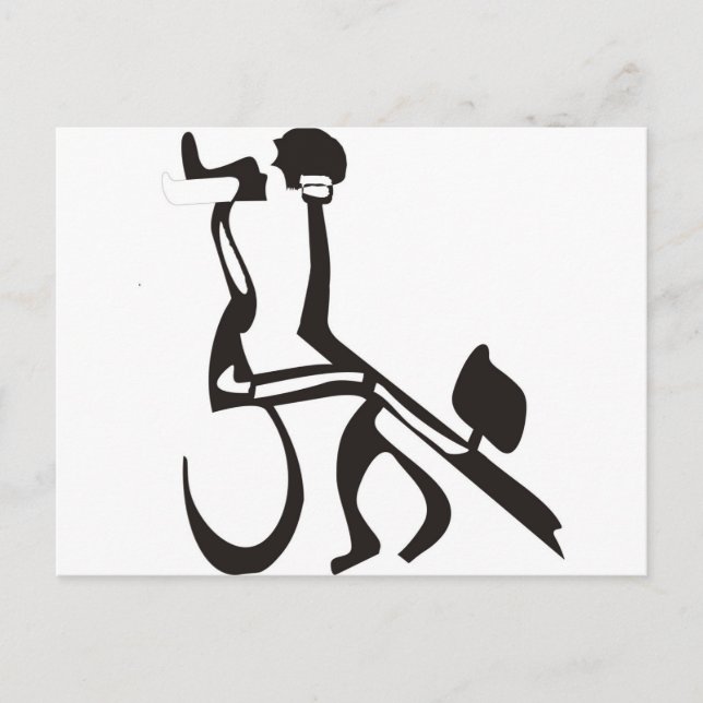 Tango mit hebräischen Buchstaben Postkarte (Vorderseite)
