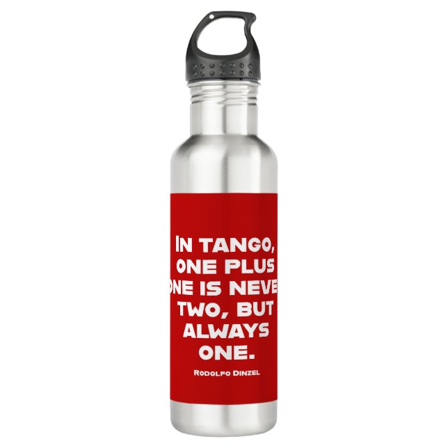 Tango One Plus One ist immer eine Angebotsflasche Edelstahlflasche (Vorderseite)