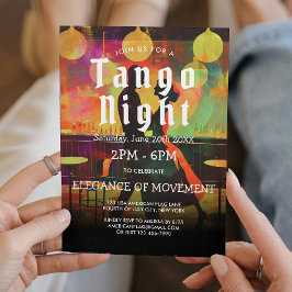 Tango Party und Tango Tänzer Einladung