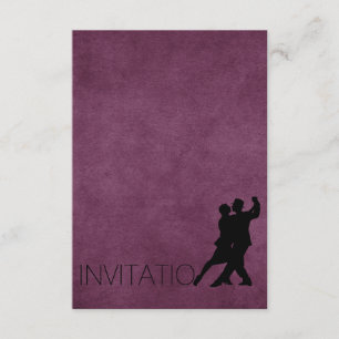 Tango Purple Personnalisé Élégant Invitation