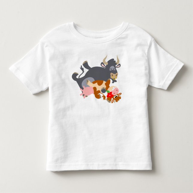 Tango! (Stier und Cartoon) Kinder T - Shirt (Vorderseite)