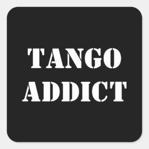 Tango-Süchtiger Tanguero Argentinisches Tango  Quadratischer Aufkleber