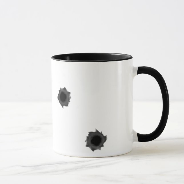 Tango Sucka ! tasse de guerre avec trous de balles (Droite)