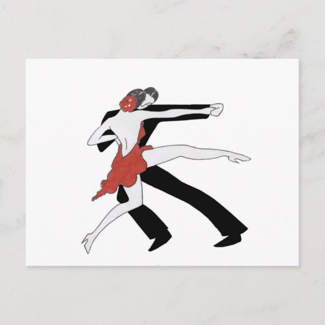 Tango/Tanz mit mir Postkarte (Vorderseite)