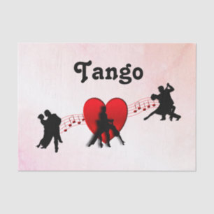 Tango Tänze Ich höre Neues Drehung Design Seidenpapier