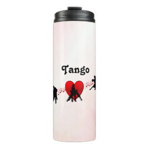 Tango Tänze Ich höre Neues Drehung Design Thermosbecher