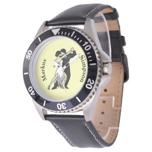 Tango-Tänzer im Retro-Stil Armbanduhr