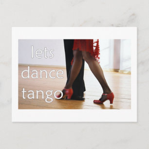Tango-Tänzer! Postkarte