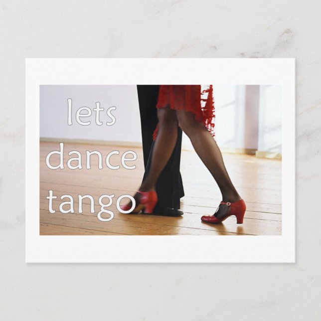Tango-Tänzer! Postkarte (Vorderseite)
