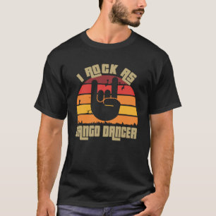 Tango-Tänzer Sonne Vintage-Stil Bunt T-Shirt