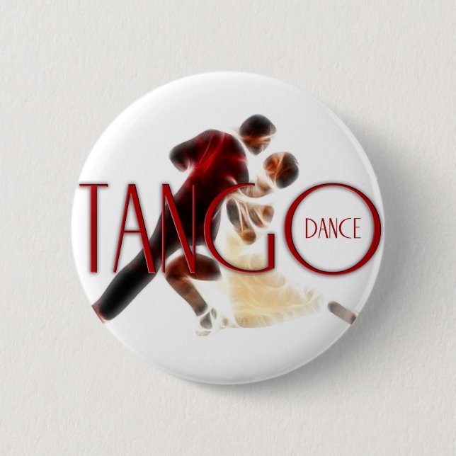 Tango tanzt rot button (Vorderseite)