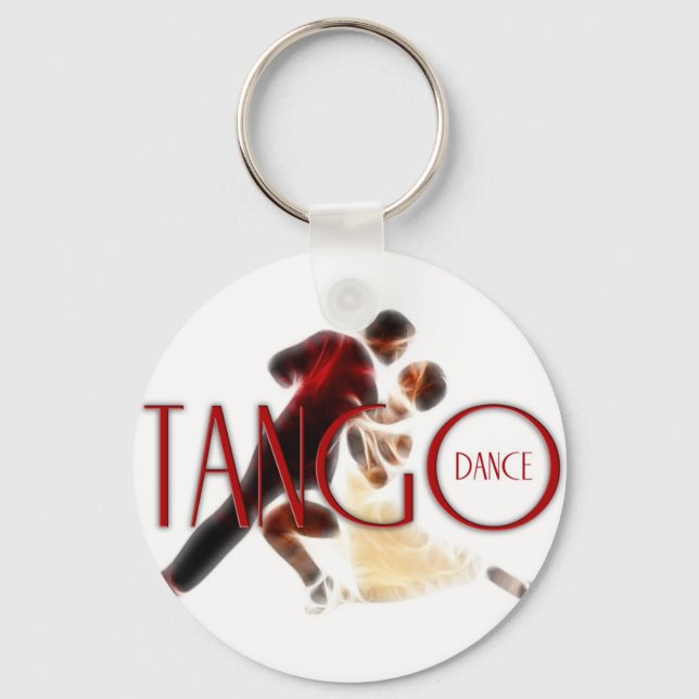Tango tanzt rot schlüsselanhänger (Vorderseite)