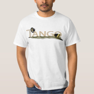 Tangobandoneon und -hut groß T-Shirt