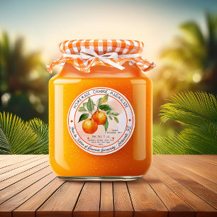 Tangy Homemade Orange Marmalade Canning Runder Aufkleber