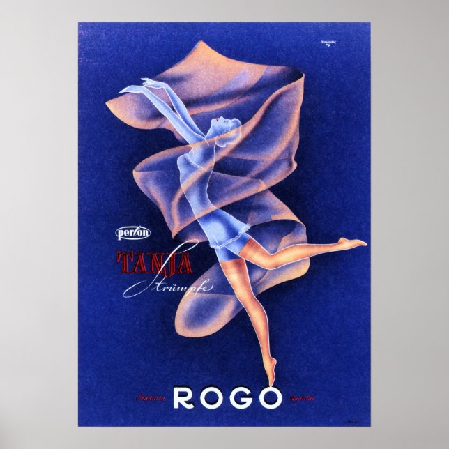 TANJA TRUMPH ROGO Lingerie Art Déco Français Vinta (Devant)