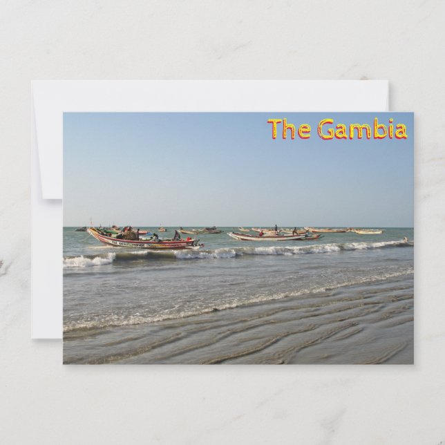 Tanji, Gambia-Karte (Vorderseite)
