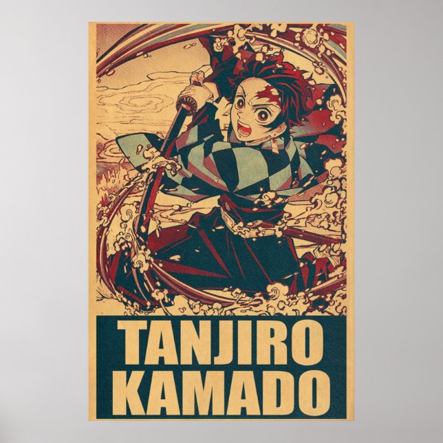 Tanjiro Kamado Demon Slayer Poster (Vorne)