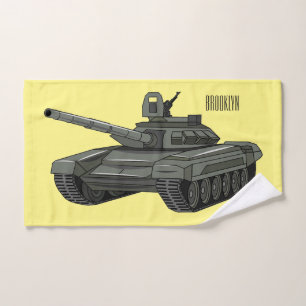 Tank-Cartoon-Abbildung Badhandtuch Set