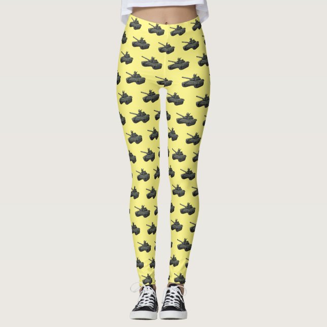 Tank-Cartoon-Abbildung Leggings (Vorderseite)